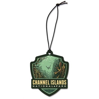 Channel Islands NP Sea Lion Emblem Wood Ornament