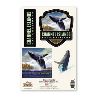 Channel Islands NP Breaching Whale Sticker Set