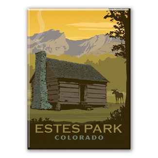 Estes Park CO Cabin Magnet