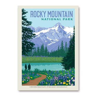 Rocky Mountain NP Wildflowers Vertical Sticker