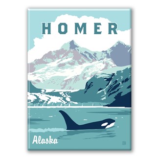 Homer Alaska Scenic Magnet