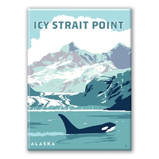 Icy Strait Point Alaska Whale Watching Magnet