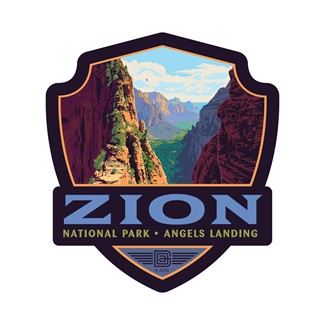 Zion NP Ascent to Angels Landing Emblem Sticker