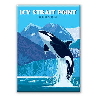 Icy Strait Point Orca Magnet