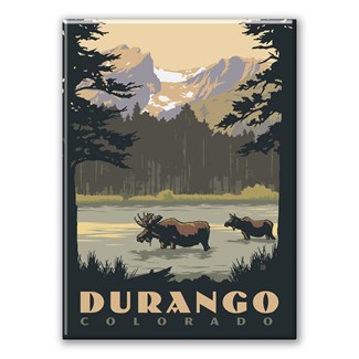 Durango CO Water Moose Magnet