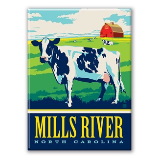 Mills River NC Cow Magnet