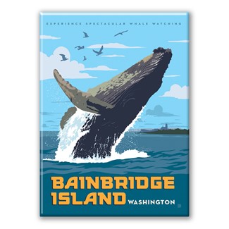WA Bainbridge Island Whale Watching Magnet