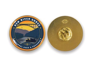 New River Gorge NP Circle Lapel Pin