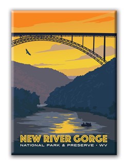 New River Gorge NP and Preserve Sunset Magnet