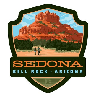 Sedona AZ Bell Rock Emblem Sticker