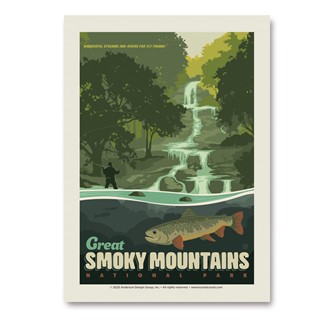Great Smoky Mountain NP Speckled Trout Vert Sticker