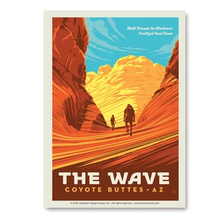 Coyote Buttes AZ The Wave Vert Sticker