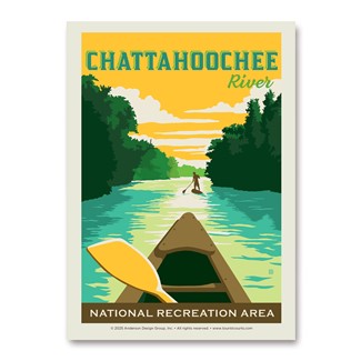 Chattahoochee River Georgia Vert Sticker