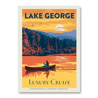 Lake George Luxury Cruise Vertical Sticker