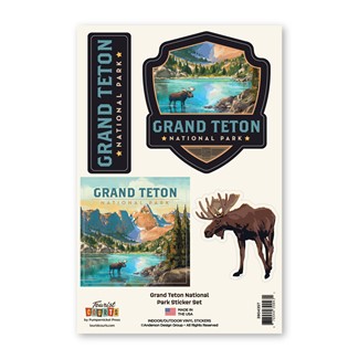 Grand Teton NP Moose Sticker Set