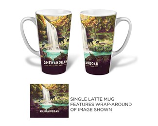 Shenandoah NP Waterfall Latte Mug