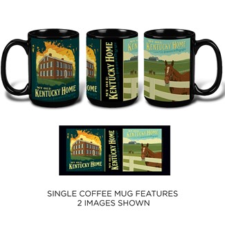 My Old Kentucky Home - Horse Black Double Mug
