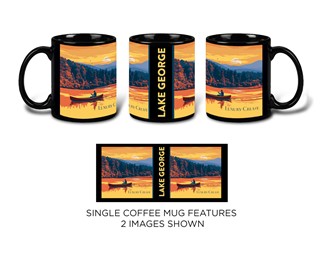 Lake George, NY Luxury Cruise Black Mug