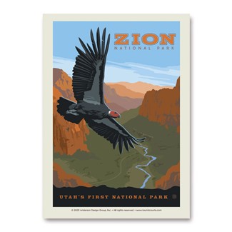 Zion NP Condor Vert Sticker
