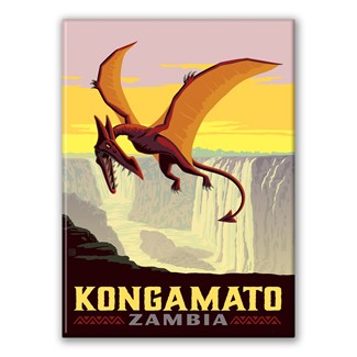 Mythical Creatures Zambian Kongamato Magnet