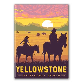 Yellowstone Roosevelt Lodge Riders Magnet