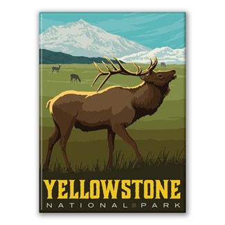 Yellowstone NP Bugling Elk Magnet