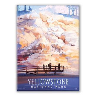 Yellowstone NP Mammoth Hot Springs Terraces Magnet