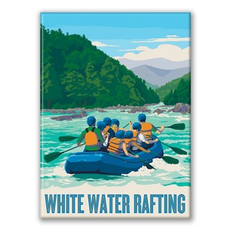 White Water Rafting Magnet