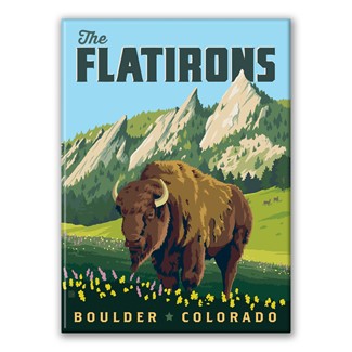 The Flatiron Colorado Bison Magnet