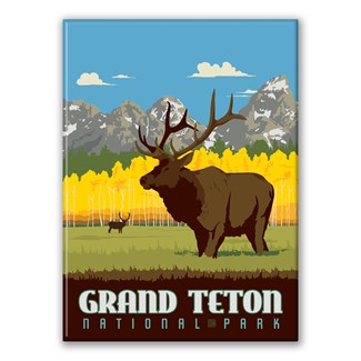 Grand Teton NP Elk Magnet