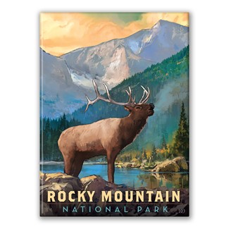 Rocky Mountain NP Bull Elk Magnet