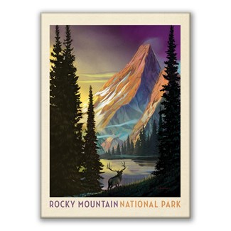 Rocky Mountain NP Pyramid Peak Magnet