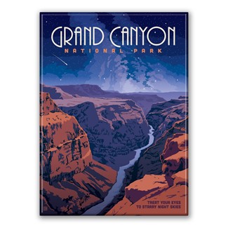 Grand Canyon NP Starry Landscape Magnet