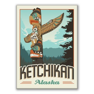 AK Ketchikan Totem Magnet
