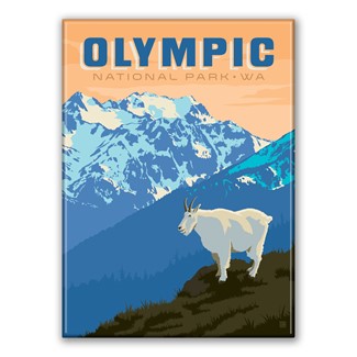 Olympic NP Mountain Goat Magnet