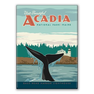 Acadia NP Whale Tail Magnet