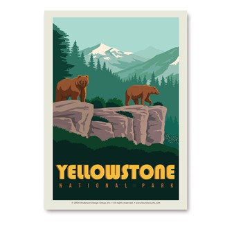 Yellowstone NP Wonderland Vertical Sticker
