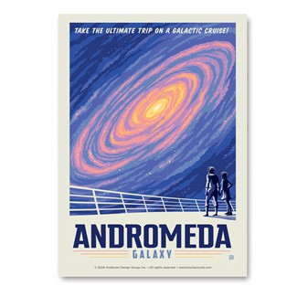 Andromeda Galaxy Tour Vert Sticker