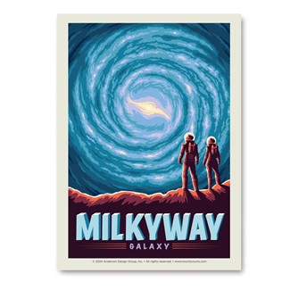 Milky Way Galaxy Vert Sticker