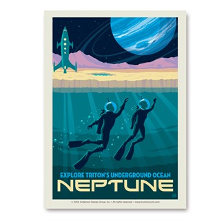 Neptune Scuba Diving on Triton Vert Sticker