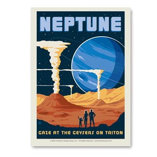 Neptune the Geysers of Triton Vert Sticker