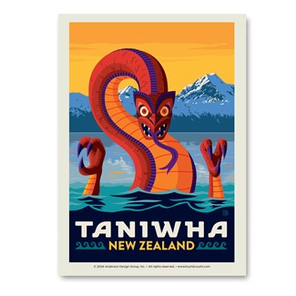 Mythical Creatures Taniwha New Zealand Vert Sticker