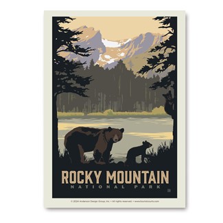 Rocky Mountain NP Sprague Lake Vert Sticker