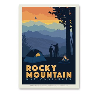 Rocky Mountain NP Back Country Camping Vert Sticker