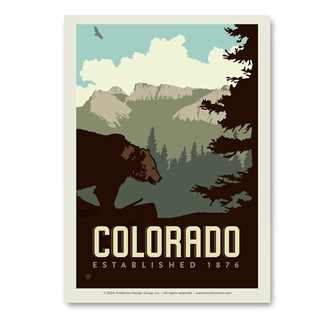 CO Black Bear Vert Sticker