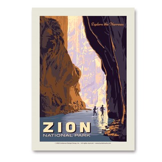 Zion NP Explore the Narrows Vert Sticker