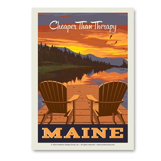 ME Cheaper than Therapy Vert Sticker