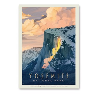 Yosemite NP Horsetail Fall Vert Sticker