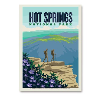 Hot Springs NP Hikers Vert Sticker