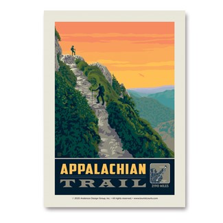 American Hiking Appalachian Trail Vert Sticker